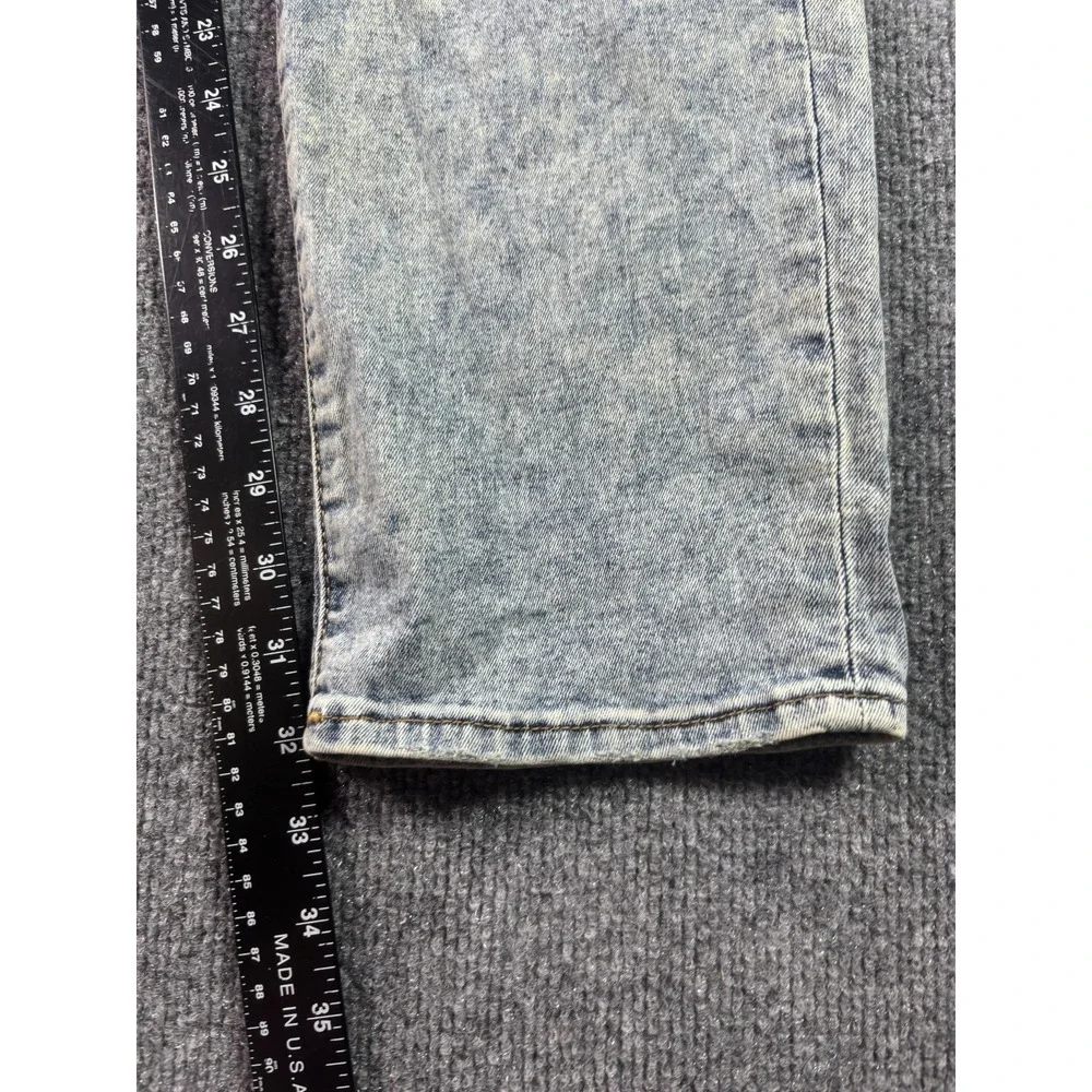 True Religion Rocco Jeans Mens 44 Blue Denim Acid Wash Relaxed Skinny Streetwear